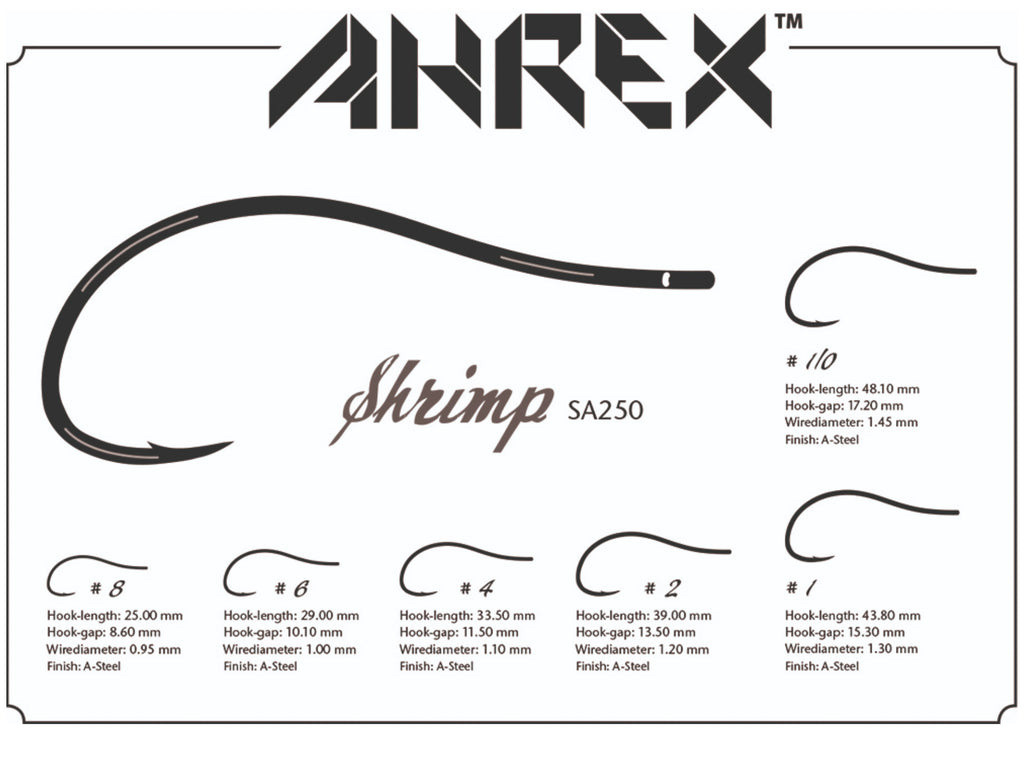 Ahrex SA250 Saltwater Shrimp Hook – Fly Artist