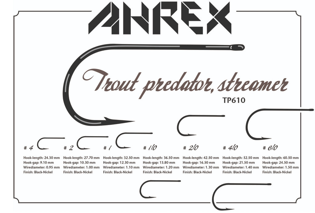 Ahrex Trout Predator Streamer Hook (TP610) 4/0