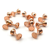 Hareline Flat-End Tungsten Hourglass Eyes - Copper