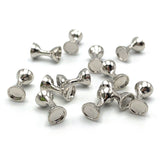 Hareline Flat-End Tungsten Hourglass Eyes - Silver