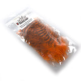 Hareline Jailhouse Marabou - Hot Orange Barred Black