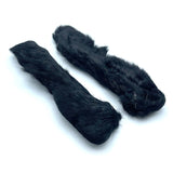 Hareline Snowshoe Rabbit Feet - Black