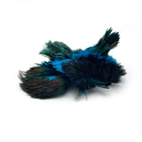 Hareline Ringneck Pheasant Neck Patch - Chatterer Blue