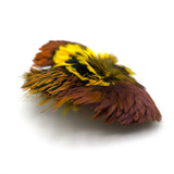 Hareline Ringneck Pheasant Neck Patch - Toucan Yellow