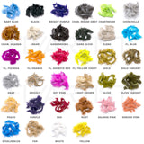 Hareline Crosscut Rabbit Strip Color Chart