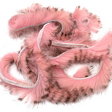 Black Barred Rabbit Strips - Salmon Pink