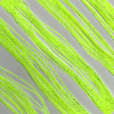 Crazy Legs - Chartreuse With Silver Flakes