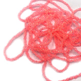Dyed Pearl Diamond Braid - Fluorescent Shrimp Pink