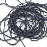 Dyed Pearl Diamond Braid - Holographic Black