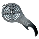 Hareline Bottle Opener Hackle Gauge Key