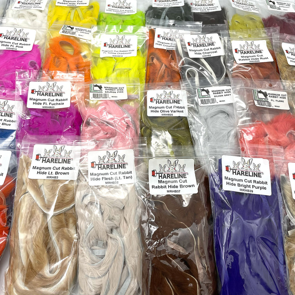 Bulk Magnum Rabbit Strips (18 Pack) : Hareline – Fly Artist