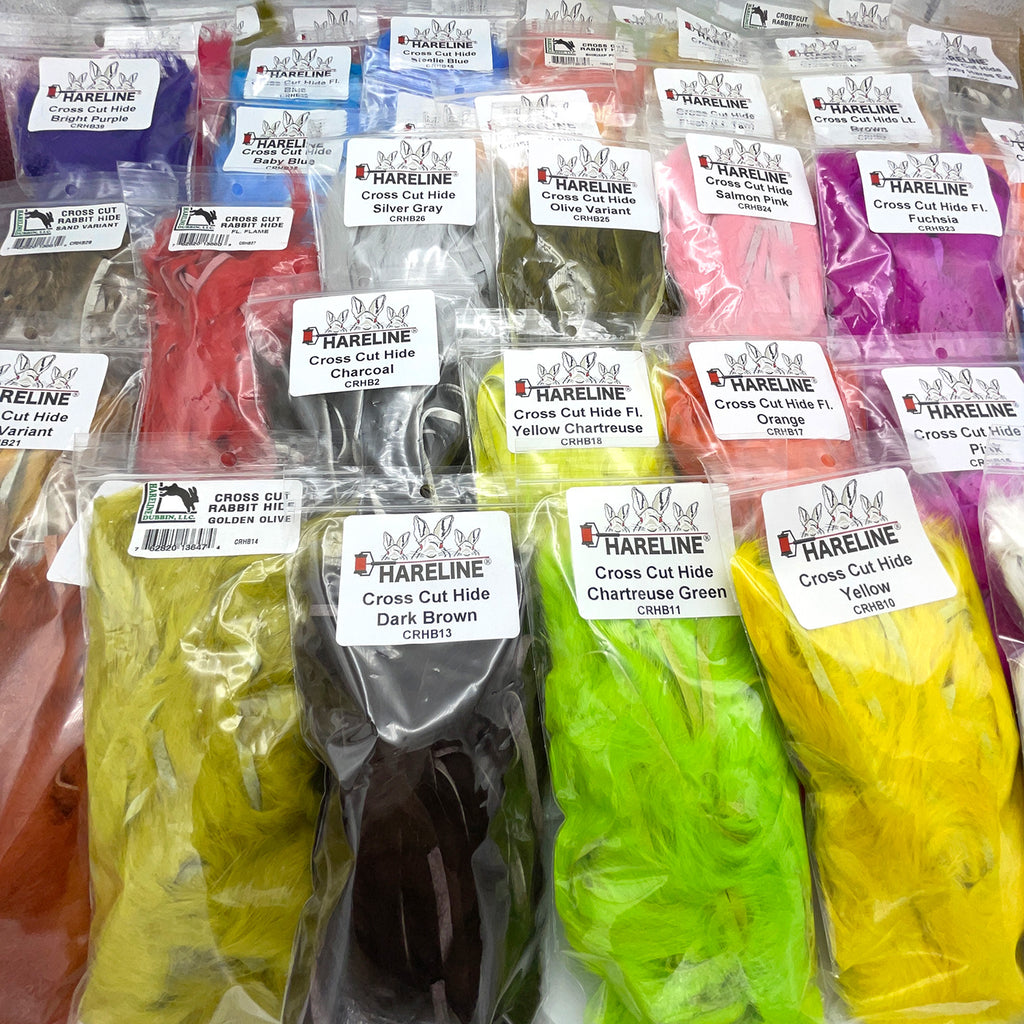 Bulk Cross Cut Rabbit Strips (48 Pack) : Hareline – Fly Artist