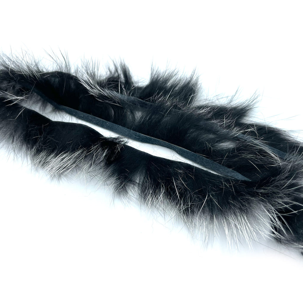 Hareline Shimmer Rabbit Strips – Zonker Fur For Fly Tying, Gold Or Silver Tips, 3-Pack (Made In USA)