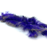 Hareline Crosscut Shimmer Rabbit Strips - Purple with Gold Shimmer