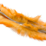 Crosscut Two Tone Rabbit Flesh Strips - Peachy Orange