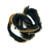 Hareline Extra Select Craft Bunny Strips - Black / Frosted Brown