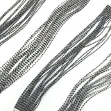 Grizzly Flutter Legs - Black / Clear Pearl