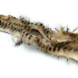 Hareline Barred Magnum Rabbit Strips - Black Barred Light Brown