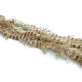Hareline Barred Magnum Rabbit Strips - Brown Barred Flesh