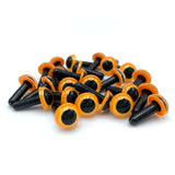 Hareline Posted Dome Eyes - Fluorescent Orange