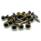 Hareline Posted Dome Eyes - Gold Pearl