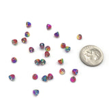 Hareline Rainbow Brass Coneheads - 5/32"