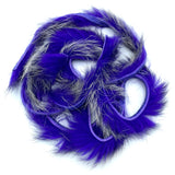 Hareline Shimmer Rabbit Strips - Purple with Silver