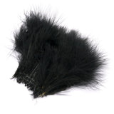 Strung Marabou Blood Quill Feathers - Black