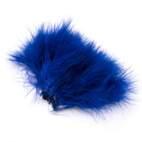 Strung Marabou Blood Quill Feathers - Dark Blue