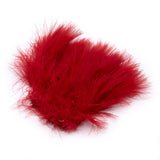 Strung Marabou Blood Quill Feathers - Fluorescent Red