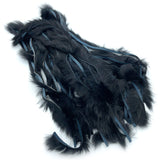 Hareline Zonker Cut Rabbit Hide Strips - Black