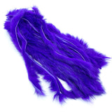 Hareline Zonker Cut Rabbit Hide Strips - Bright Purple