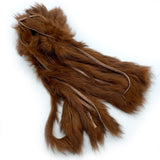 Hareline Zonker Cut Rabbit Hide Strips - Brown