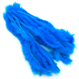 Hareline Zonker Cut Rabbit Hide Strips - Fluorescent Blue