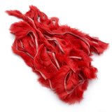 Hareline Zonker Cut Rabbit Hide Strips - Fluorescent Flame