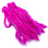 Hareline Zonker Cut Rabbit Hide Strips - Fluorescent Pink
