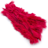 Hareline Zonker Cut Rabbit Hide Strips - Fluorescent Sockeye Red
