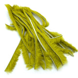 Hareline Zonker Cut Rabbit Hide Strips - Golden Olive