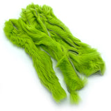 Hareline Zonker Cut Rabbit Hide Strips - Lime Green