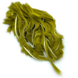 Hareline Zonker Cut Rabbit Hide Strips - Olive