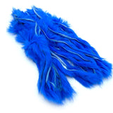 Hareline Zonker Cut Rabbit Hide Strips - Steelie Blue