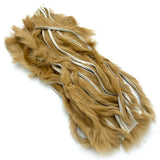 Hareline Zonker Cut Rabbit Hide Strips - Tan