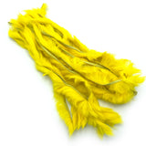 Hareline Zonker Cut Rabbit Hide Strips - Yellow