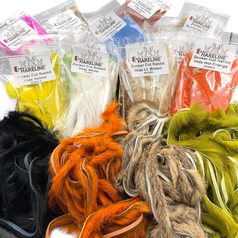 Hareline Zonker Cut Rabbit Hide