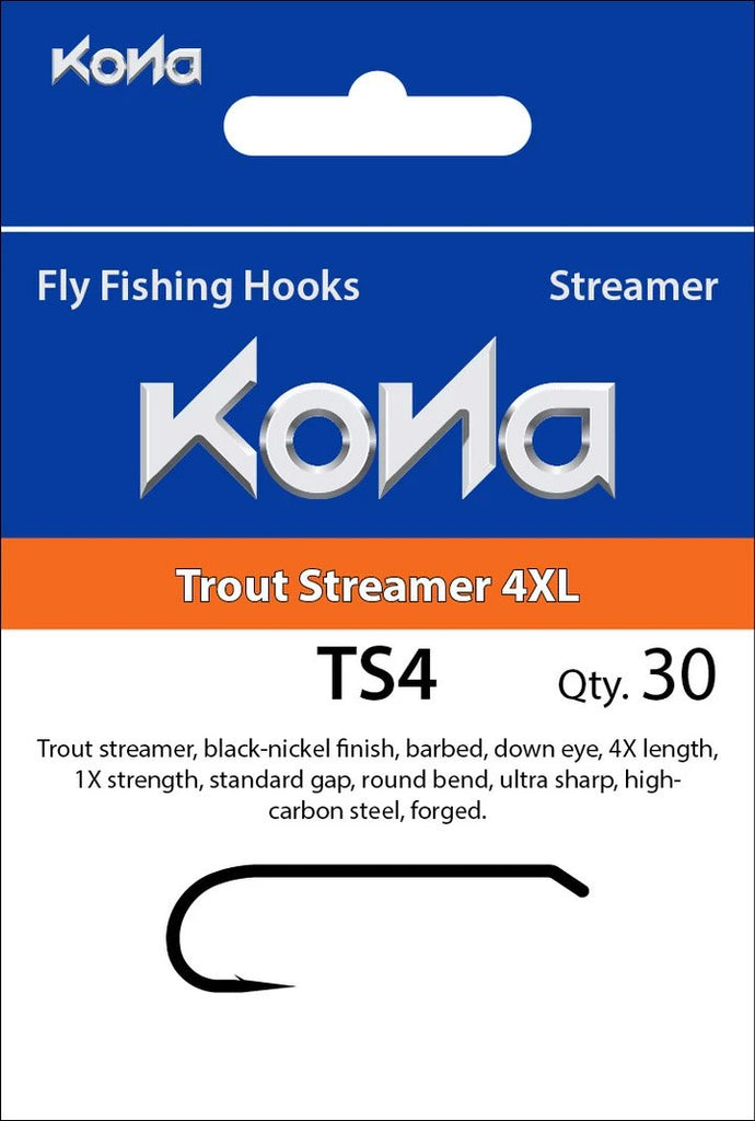 Kona TS4 Trout Streamer 4XL Hook Fly Artist