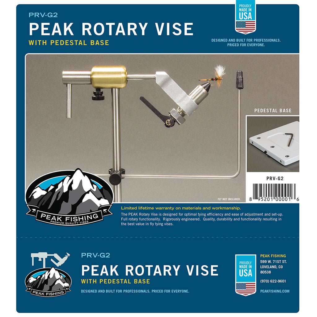Peak Rotary Vise with Pedestal Base – Fly Artist