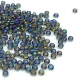 Tyers Glass Beads - Iridescent Grey