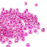 Tyers Glass Beads - Iridescent Pink