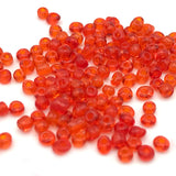 Tyers Glass Beads - Transparent Red