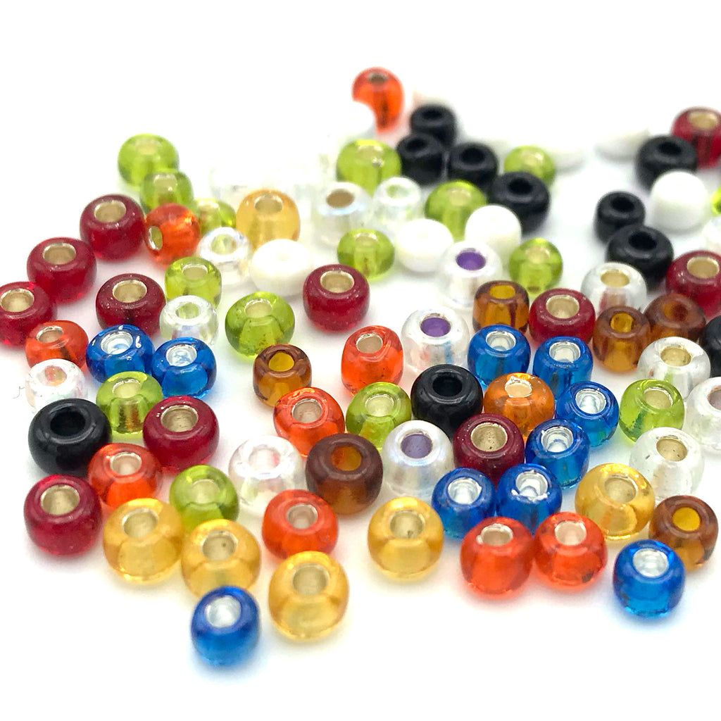 Amazing Lot of Plastic Colored Beads With Case